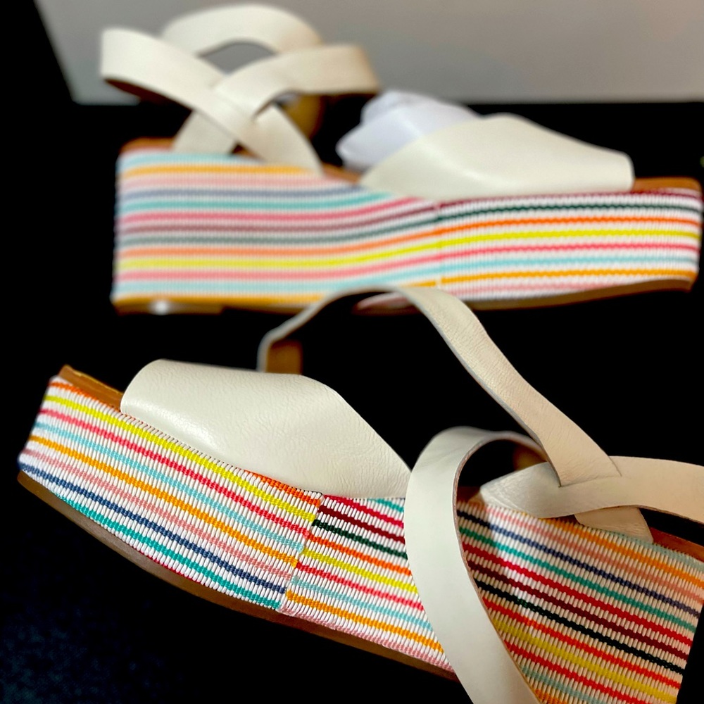 Lucky Brand Rainbow Platform Shoes.. Celebrate PRIDE Month in these shoes!